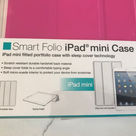 Mercury IPAD Mini Smart Folio Case Cover Hot Pink NIB - Picture 2 of 4